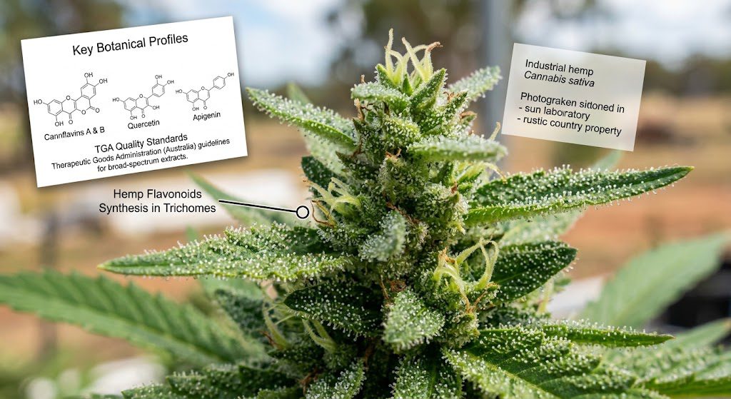 Hemp Flavonoids botanical plant science
