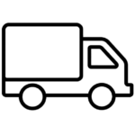 Fast and discreet shipping icon