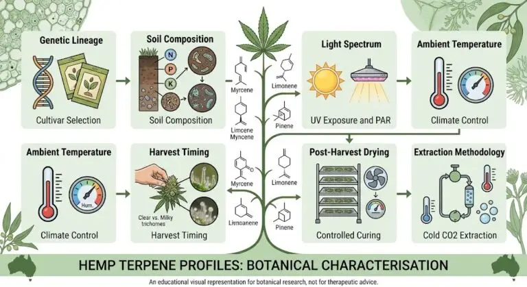 Hemp Terpene Profiles in Australian plant science research