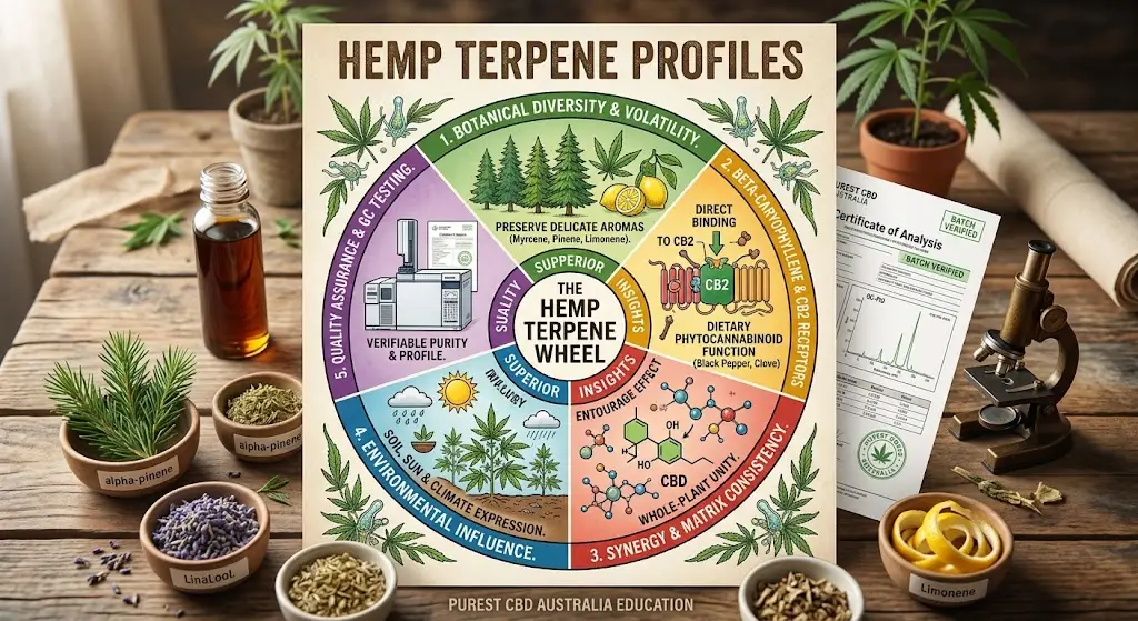 Hemp Terpene Profiles laboratory analysis and broad-spectrum plant science